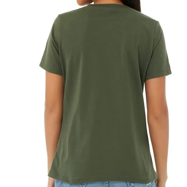 A.n.a. Women's Size Medium T-Shirt V-Neck Short‎ Sleeve Dark Army Green Cotton - Image 2