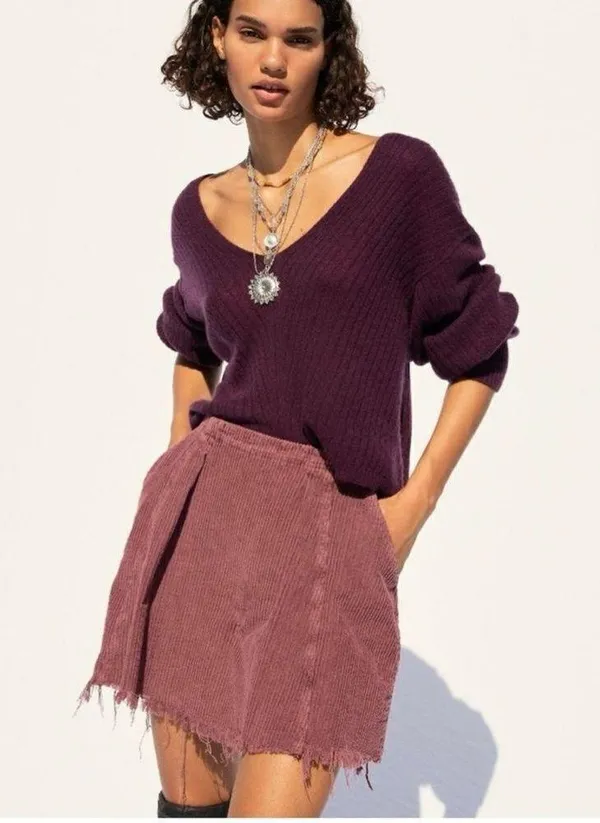 Free People Kendall Corduroy Mini Skirt Size 4 - Image 2
