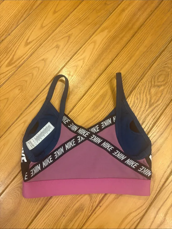 Nike Size XS Blue and Pink Sports Bra - Image 3