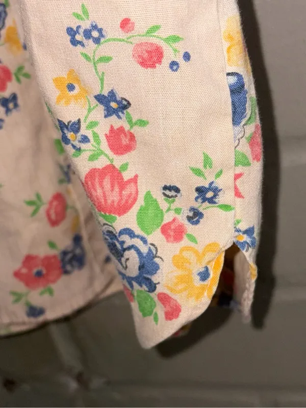 Vintage 1970s Womens Wrangler Floral Western Shirt M Flaws - Image 7