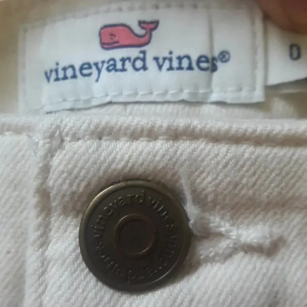 Vineyard Vines VV 0 Off White Denim Jeans Skinny v6x - Image 2