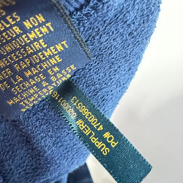 Polo Ralph Lauren‎ Pony Terry Knit Mini Skirt Pocket Cotton Blue Women Large - Image 6