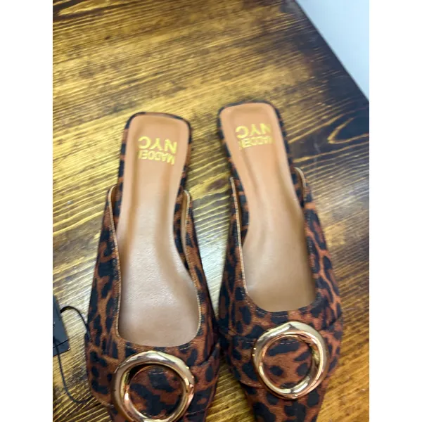Madden NYC‎ Leopard Pointed Toe Flats Size 7 Brown - Image 3