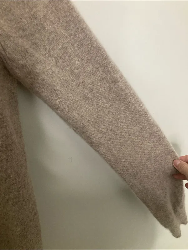 Magaschoni Scoopneck Sweater in Taupe Beige - Image 6
