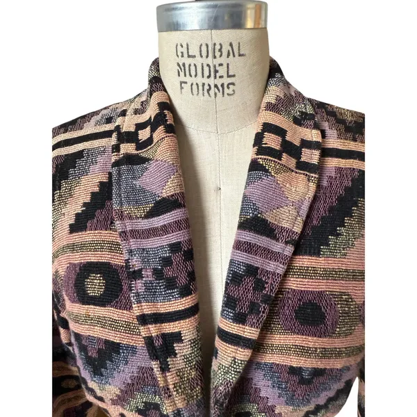 Vintage Urban Oasis Westernwear Cropped Blanket Jacket Size Small - Image 2