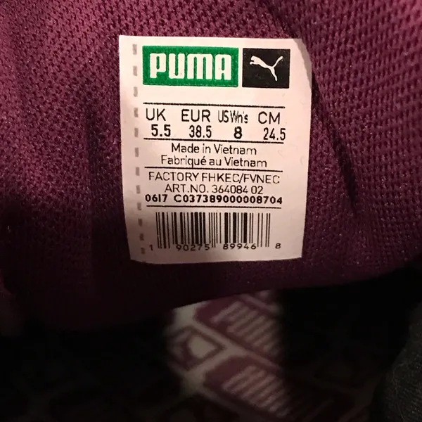 ✨SALE✨ PUMA Wmn’s Sz 8, Suede Heart Satin II, Dark Purple - Image 3