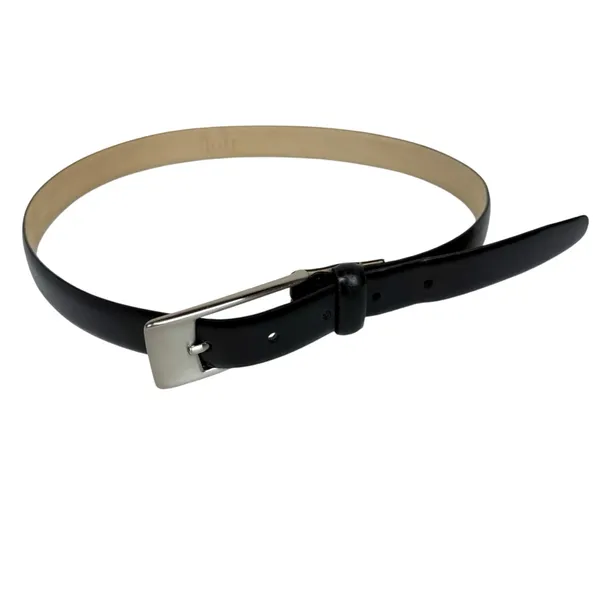 Vintage Ann Taylor Loft Black Leather Minimalist Belt‎ Size Medium - Image 6