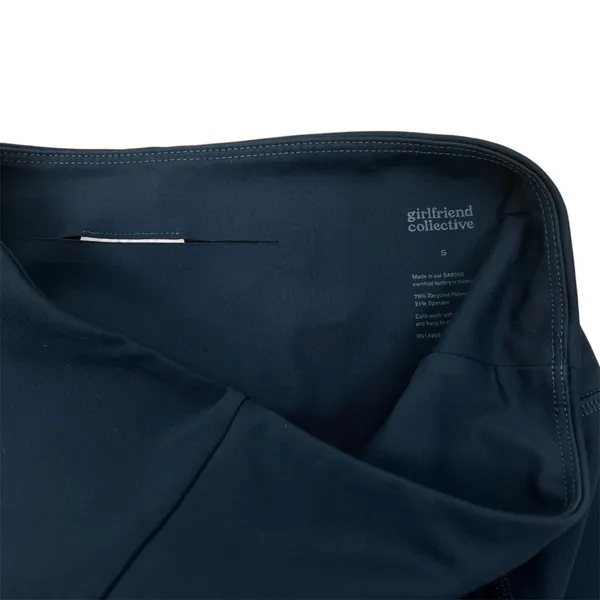 Girlfriend Collective High-Rise Bike Shorts Small Midnight Blue - Image 2