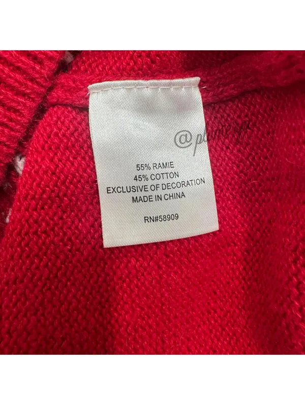 Retro Threads Ramie Cotton Women’s Holiday Christmas Cottage Sweater Size L - Image 7