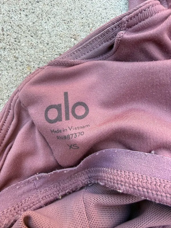 Alo Yoga Purple Strappy Athletic Sports Bra Women Size XS - Image 4