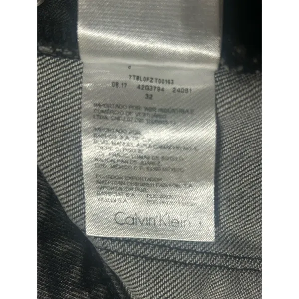 Calvin Klein Jeans High Rise Mom Jeans Womens 32 Gray Distressed Tapered Denim - Image 10
