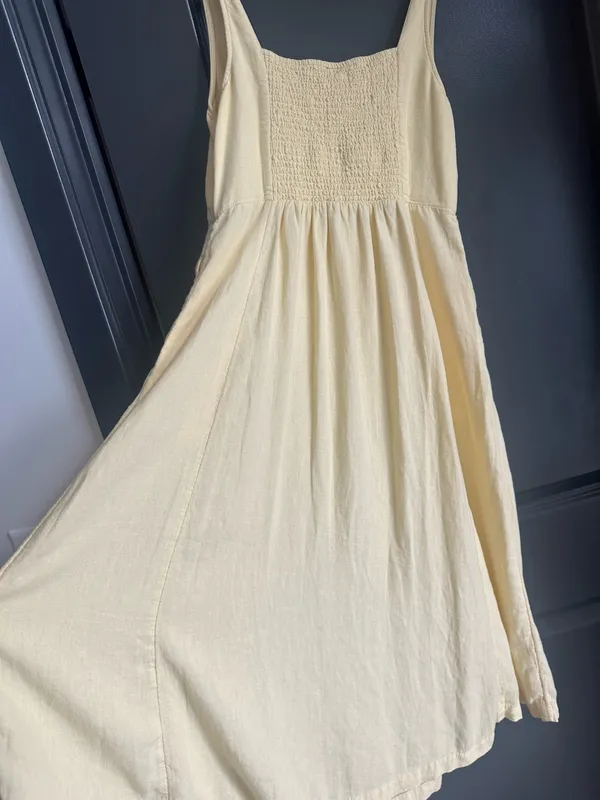 Yellow Dress Old Navy butter yellow - Image 5