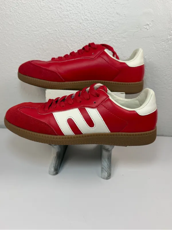Dream Paris Sneakers Women’s US 9 Red White Leather Gum Sole Casual Retro - Image 2