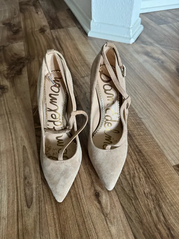 Sam Edelman Hazel Pointed Toe Heel Classic Beige - Image 2