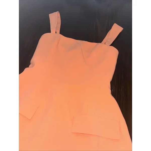 AMANDA UPRICHARD Bethany Skort Romper In Bright Orange Guava Size XS (0-2), $260 - Image 2