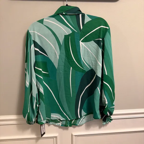 S.deer button down dress shirt Green Size M - Image 3