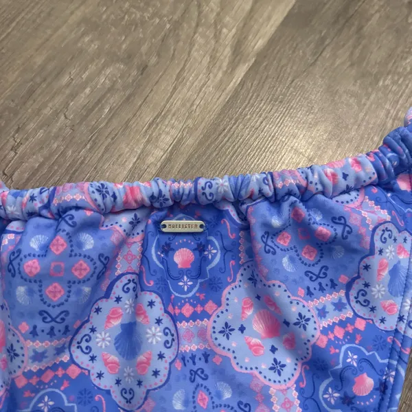 Hollister Blue Shell Print Bikini Bottoms - Image 3