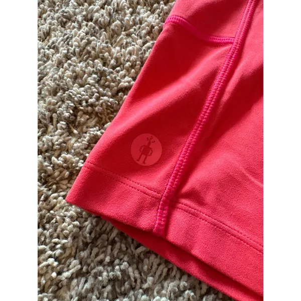 Smartwool berry red athletic biker shorts - Image 5
