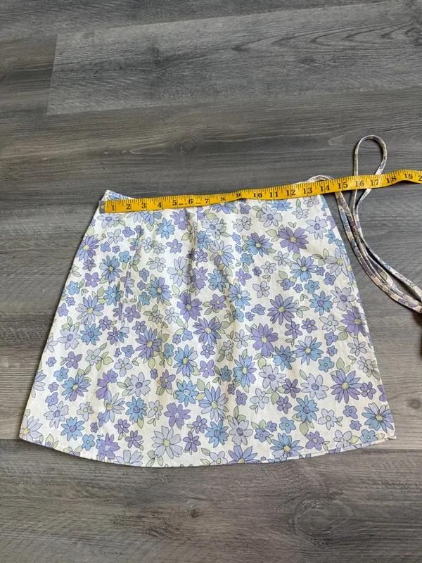 Peppermayo Wrap Floral Mini Skirt US 2 Feminine Spring Summer - Image 9
