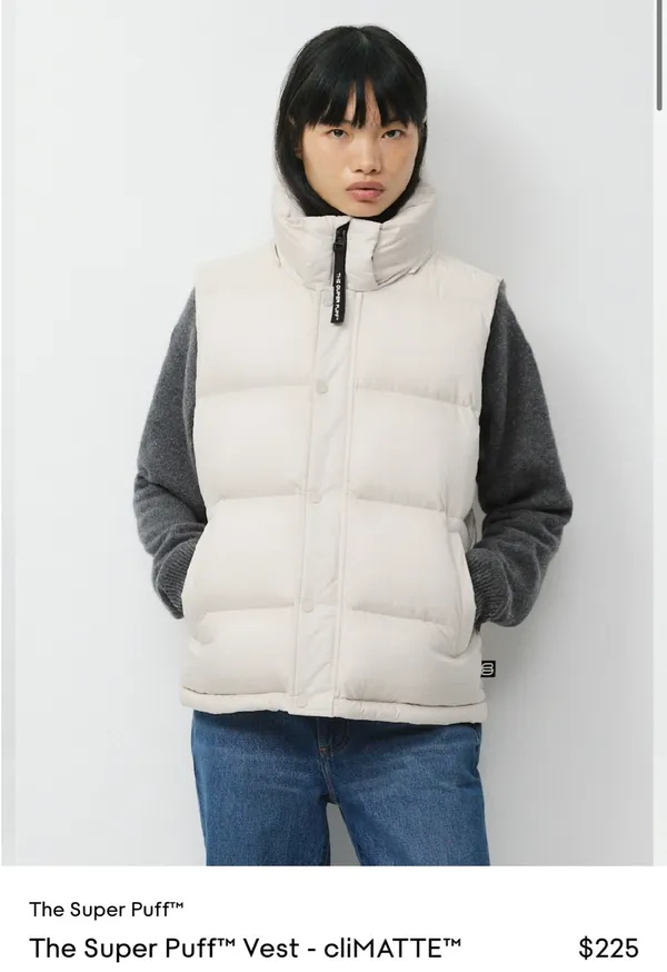 Aritzia super puff jacket vest - Image 3