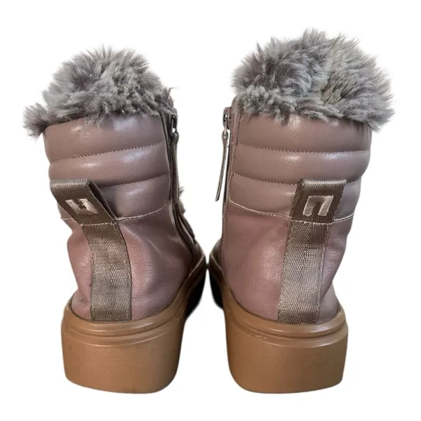 United Nude Dusty Rose Faux Fur Lined Platform Boots Size 8 minimalist blush - Image 4