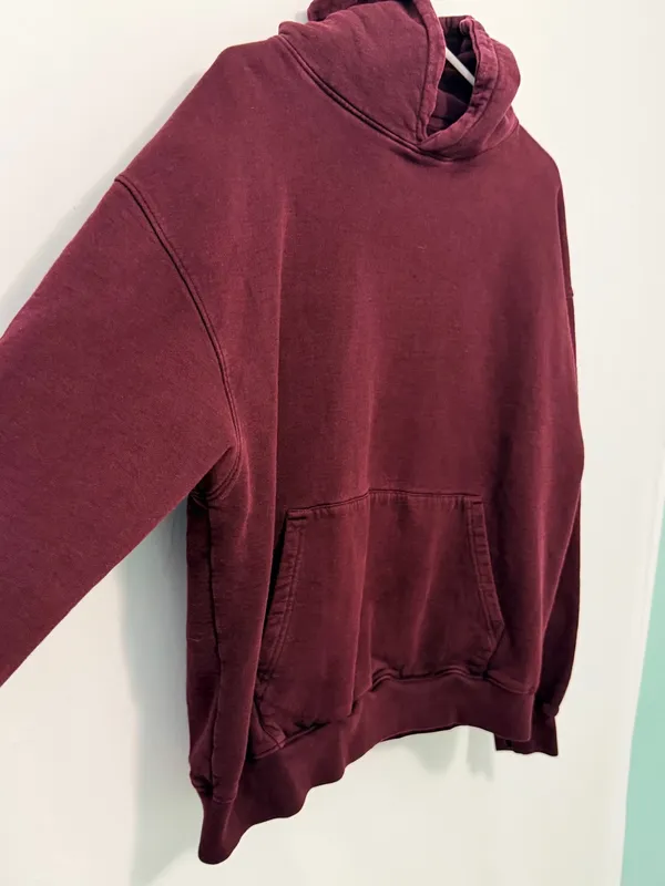 Colorful Standard Organic Oversized Hoodie in Oxblood Red Large - Image 12