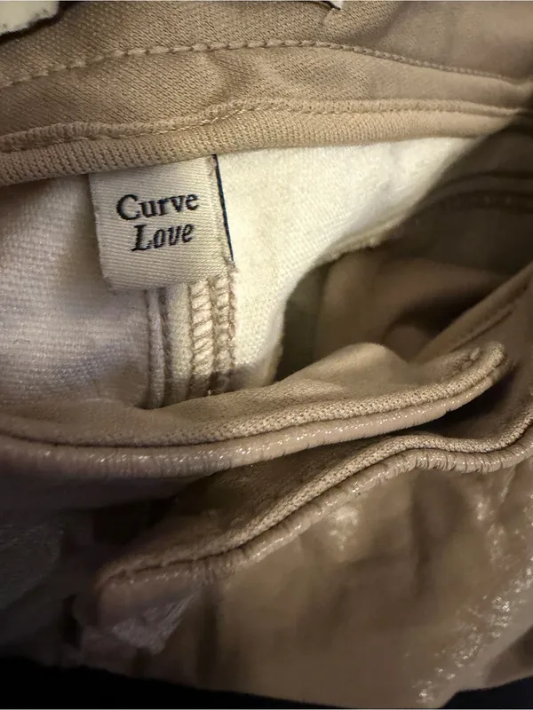 Abercrombie Woman’s Taupe Metallic High Rise Straight-Leg Pants- Sz 25 - Image 7