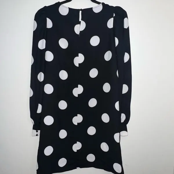 Polka Dot‎ Long Sleeve Dress H&M small - Image 4