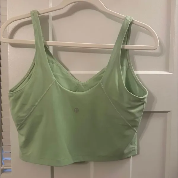 Lululemon Align Tank Top Mint Green Women’s Tank Bra Size 12 - Image 4