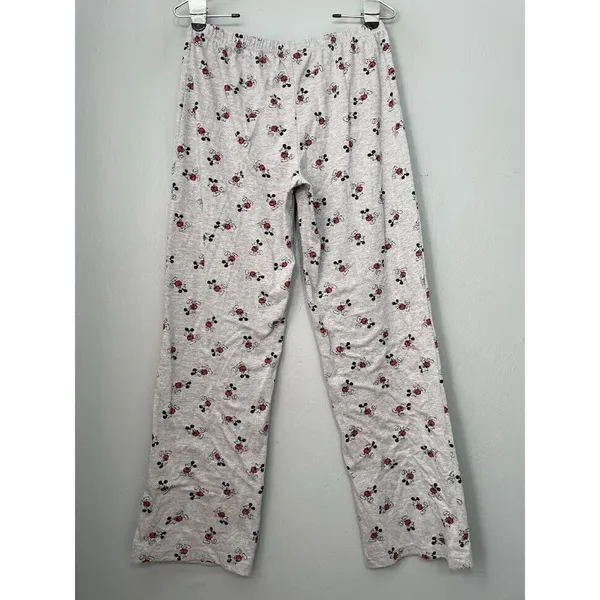 Disney Mickey Mouse Juniors Size Medium Gray Pajama Lounge Pants Novelty Sleep - Image 3