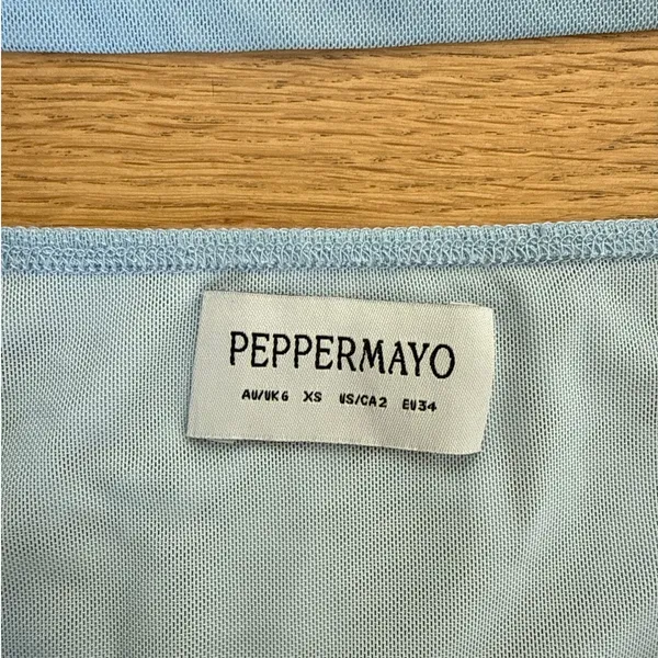Peppermayo Cami Top & Midi Skirt Floral Tamia Size XS Blue Pink - Image 2
