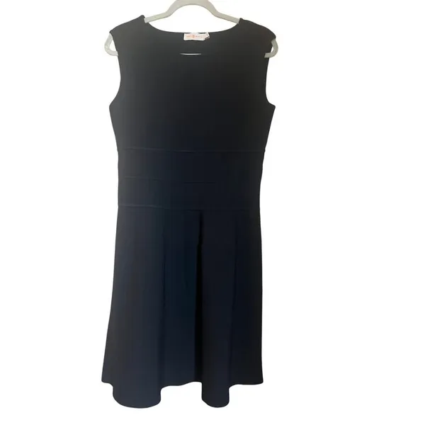 Tory Burch Beasley Black Stretch A-Line Dress Women’s Size L - Image 7