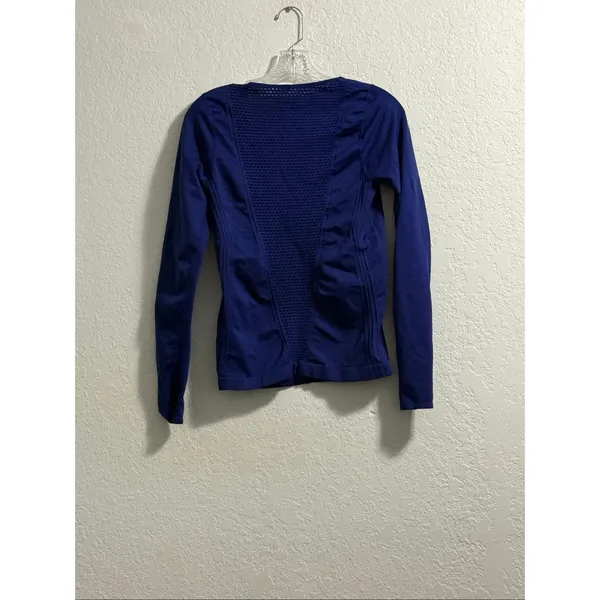 Fabletics Arta Compression Top Dark Purple Size S athletic shirt - Image 2