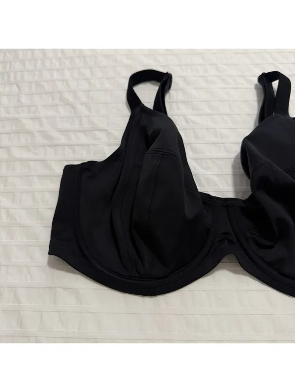 Elomi 36G Essentials Underwire Swim Bikini Bra Top ES7500 Black - Image 9