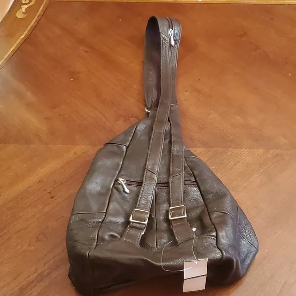 Source Unknown Leather Backpack Made in Mexico - Image 9