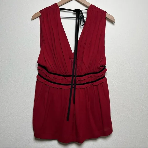NEW‎ Women 100% SILK Babydoll Indie Fairy Top Large Dark Romantic Whimsigoth - Image 7