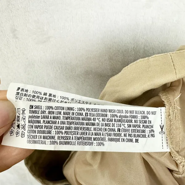English Factory Tuck Detailed Shorts Size Medium Beige High Waist Pleated - Image 8