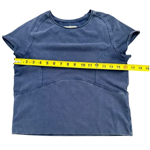 Free People We The Free Protagonist Tee blue size large - Image 5