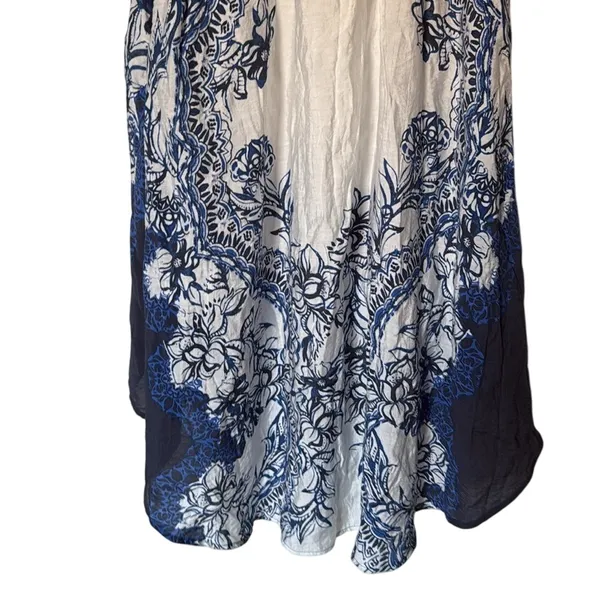 Free People Russian Plate Blue Lace‎ Back Hi-Low Dress Women's Small boho - Image 10