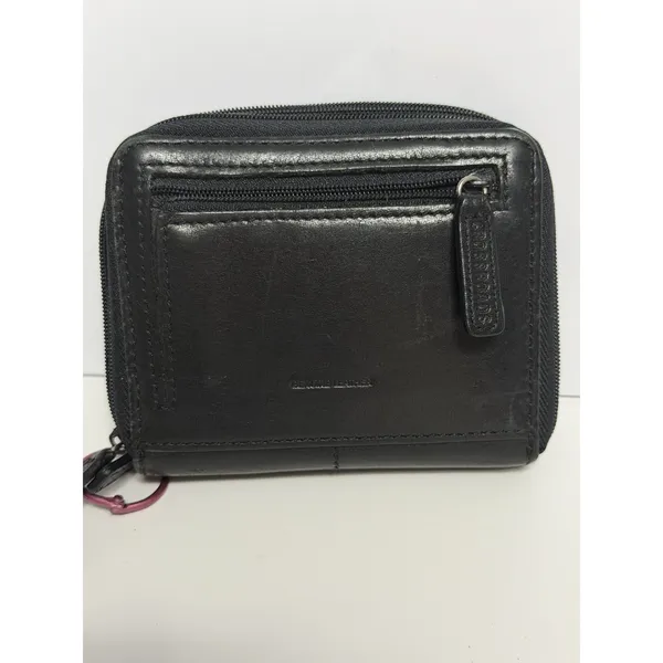 Womens Leather Black Wallet with Zipper (NEW) - Image 2
