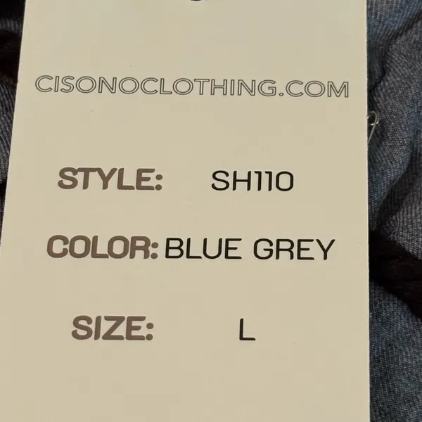 Ci Sono High Waist Blue Grey Shorts NWT size Large - Image 5