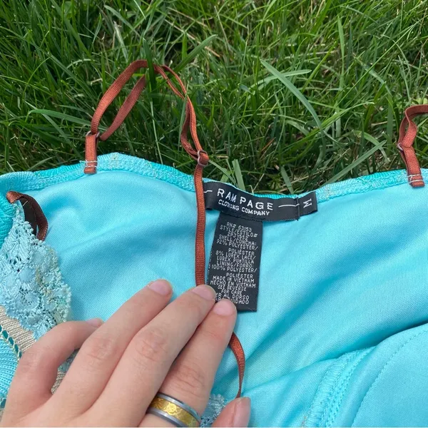 Rampage Y2K Mermaid Crochet Tank - Image 2
