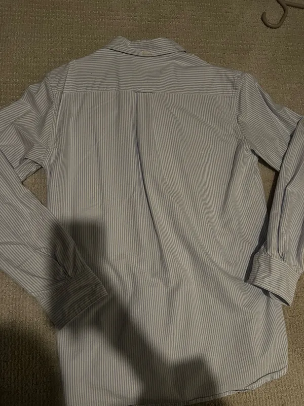 John Galt Button-Up Stripe Flannel Shirt - Image 4