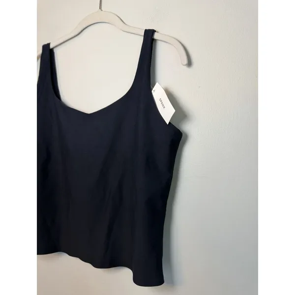 Spanx Soft & Smooth Shelf Bra Tank Top - Built-In Shelf Bra Black XL NWT - Image 3