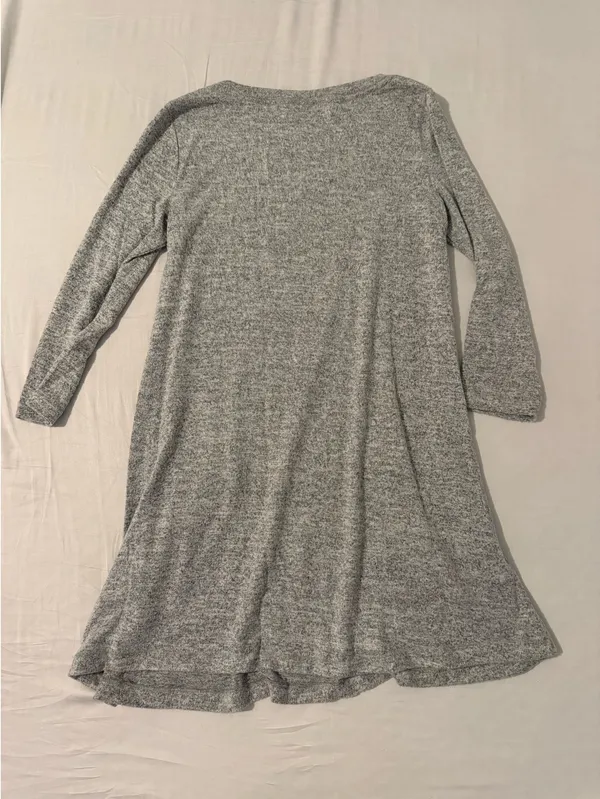 Grey 3/4 sleeve mini dress - Image 4