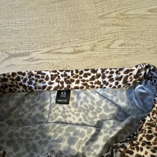 Shein leopard cheetah Animal Print‎ Skirt Size Xs - Image 2