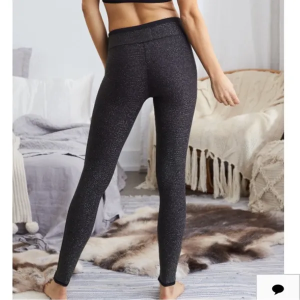 Aerie Chill.Play.Move black sparkly‎ leggings size small - Image 2