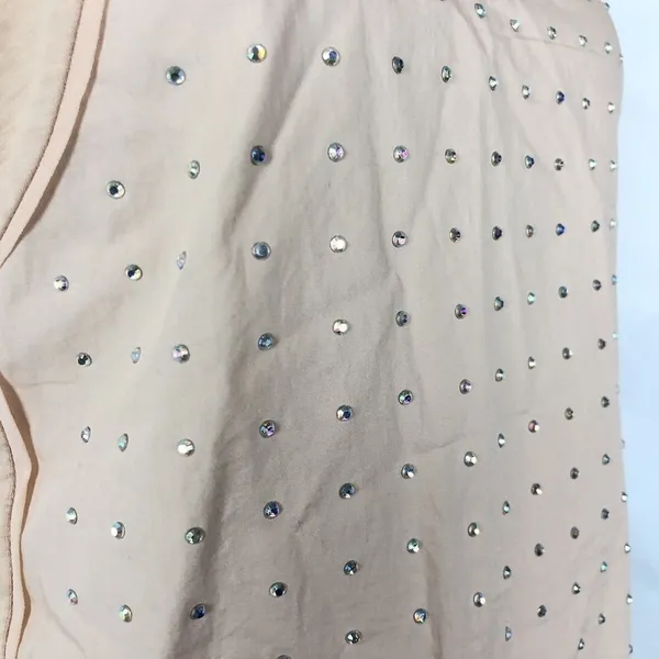 J. Crew Rhinestone Cami Tank Top Womens M Sparkly Embellished Jewel Pastel - Image 2