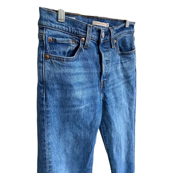 Levi's Wedgie Straight‎ Medium Wash 25 X 27 - Excellent - Image 7