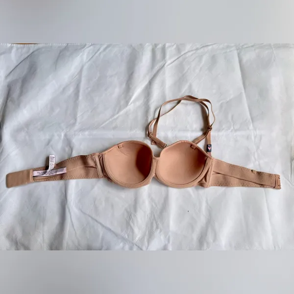 NWOT Victoria's Secret Body by Victoria Lined Strapless Bra, Size 34A, Praline - Image 4